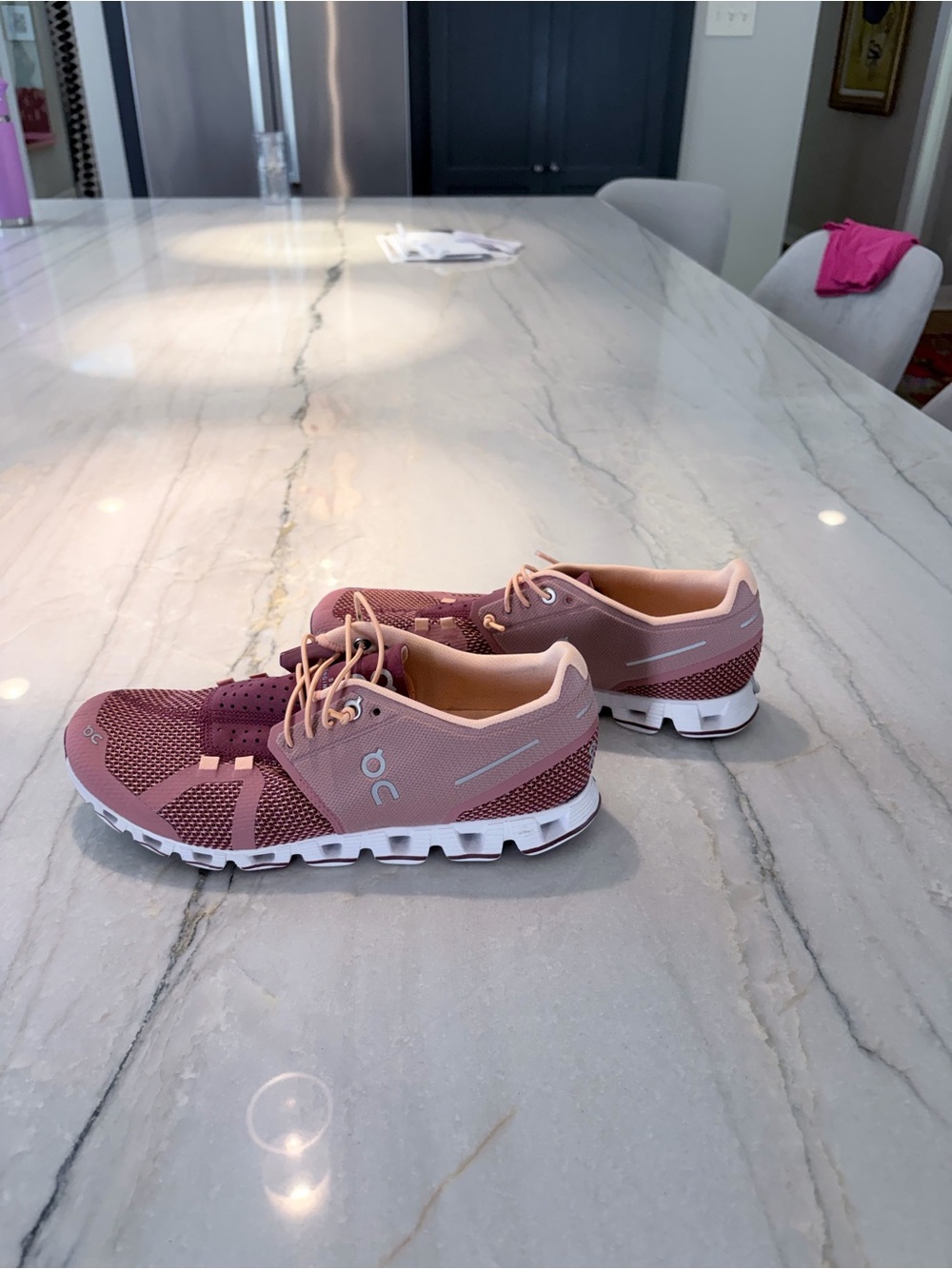 On Running Women’s Cloud-like Lace-Up Sneakers - Rose Pink & Blush Size 8.5 - Picture 3 of 7
